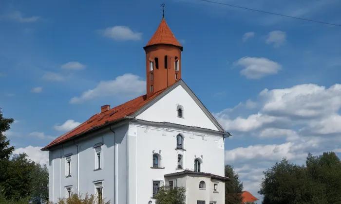 Kostel Panny Marie Královny Andělů – autumn