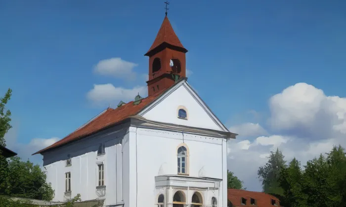 Kostel Panny Marie Královny Andělů – summer