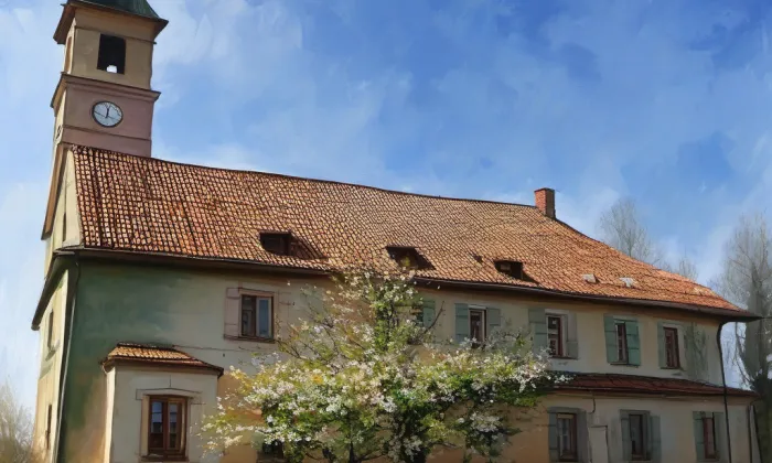 Kostel Panny Marie Královny míru – spring