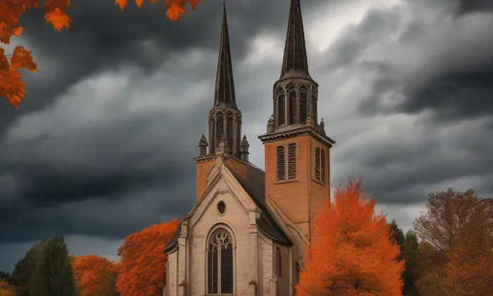 Kostel Panny Marie na Předhradí – autumn