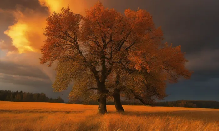 kostel Panny Marie Sedmibolestné v Týnci nad Labem – autumn