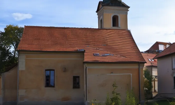 kostel Povýšení svatého Kříže (Údlice) – autumn