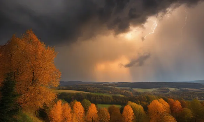Kostel Povýšení svatého Kříže (Dubicko) – autumn