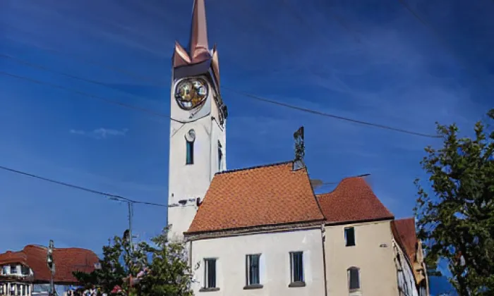 kostel Povýšení svatého Kříže (Husinec) – summer