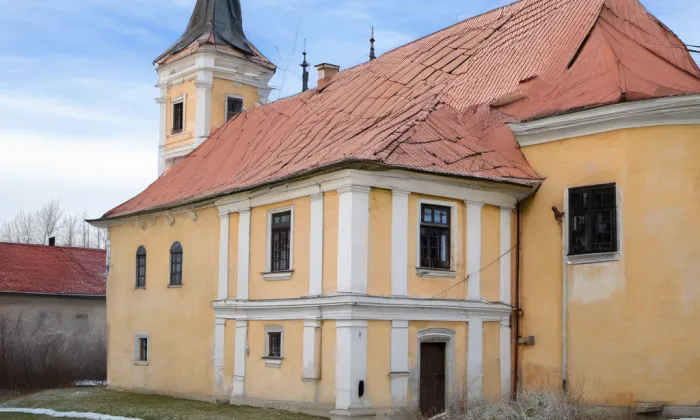 Kostel Povýšení svatého Kříže (Nový Kostel) – winter