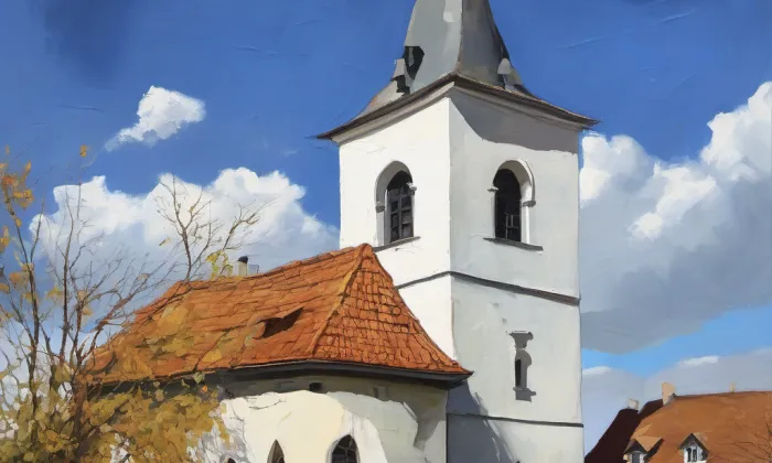 Kostel Povýšení svatého Kříže (Vrbno) – summer