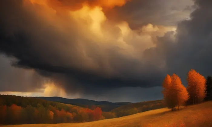 kostel Povýšení svatého Kříže v Poděbradech – autumn