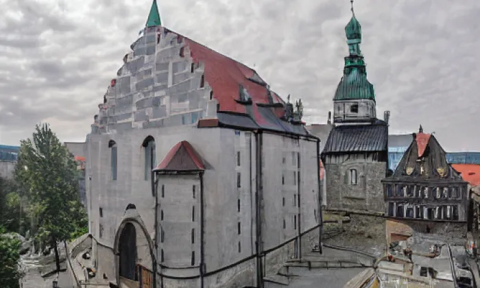 Kostel Proměnění Páně (Bílý Újezd) – akvarel