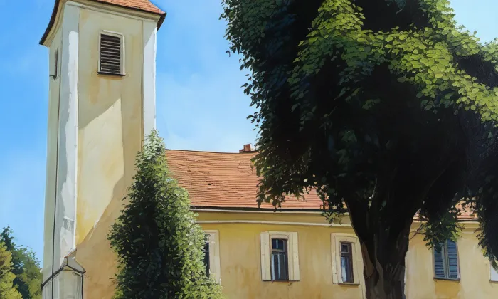 kostel Stětí svatého Jana Křtitele (Týnec) – summer