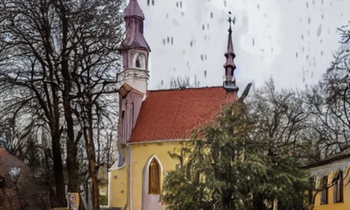 kostel Stětí svatého Jana Křtitele (Čestice) – noc