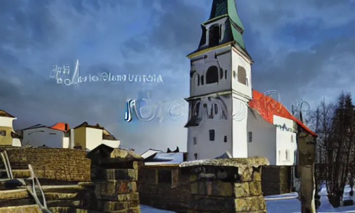 Kostel svaté Alžběty (Třeboň II) – winter