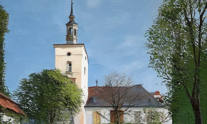 kostel svaté Alžběty Uherské ve Cvikově – spring