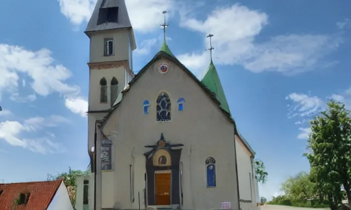 Kostel svaté Anežky České (Drnovice) – akvarel