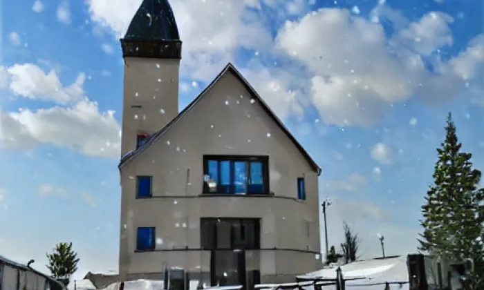 Kostel svaté Anežky České (Drnovice) – winter