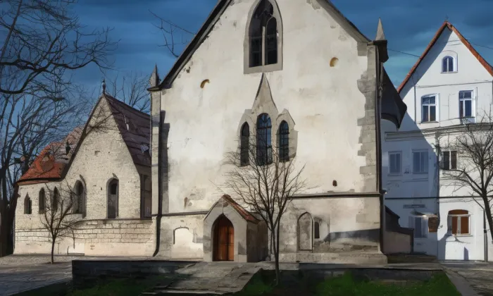 Kostel svaté Anny (Polná) – noc