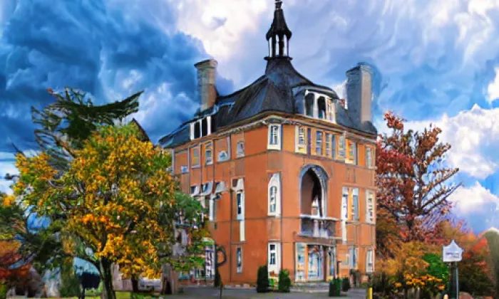 kostel svaté Anny (Pustá Kamenice) – autumn