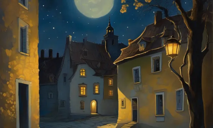 Kostel svaté Anny (Svatá Anna) – noc