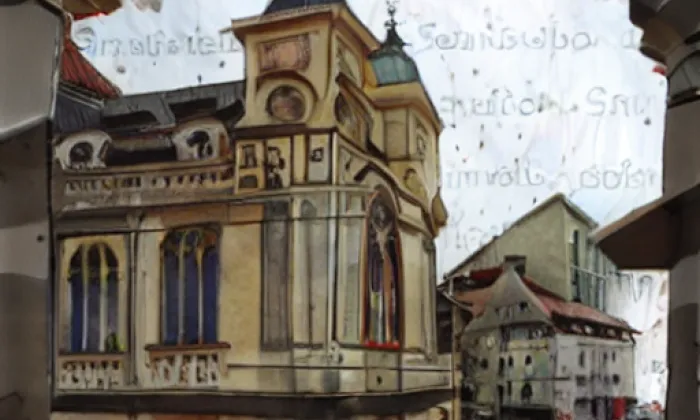 kostel svaté Anny (Vnitřní Město) – akvarel