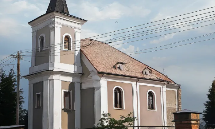 kostel svaté Barbory (Velešovice) – noc