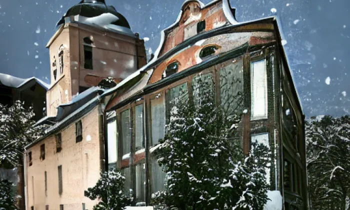 Kostel svaté Heleny – winter
