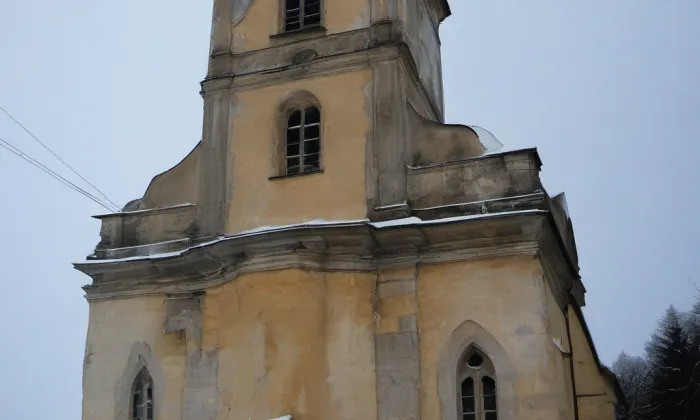 Kostel svaté Kateřiny (Bořislav) – winter