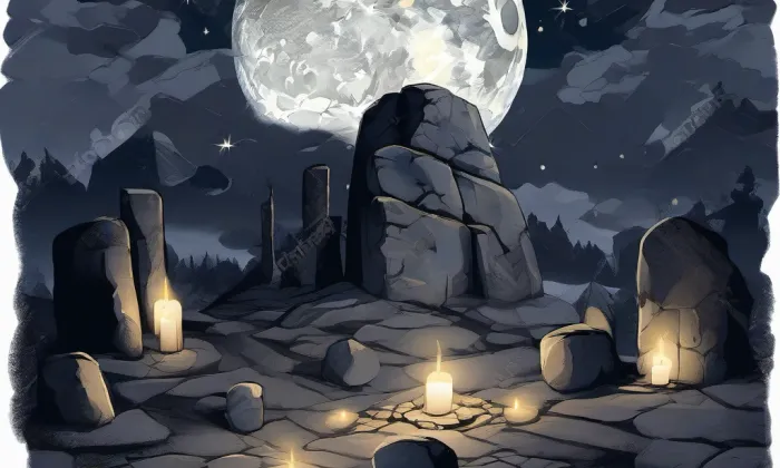 kostel svaté Kateřiny (Choteč) – noc