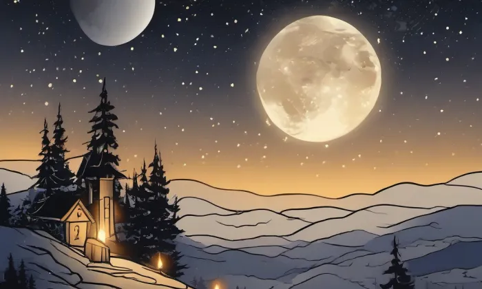 Kostel svaté Kateřiny (Chouč) – noc
