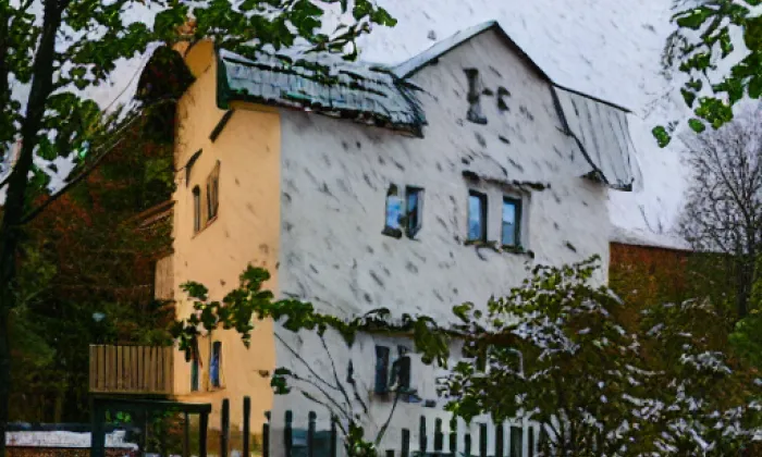 Kostel svaté Kateřiny (Chrást nad Sázavou) – winter