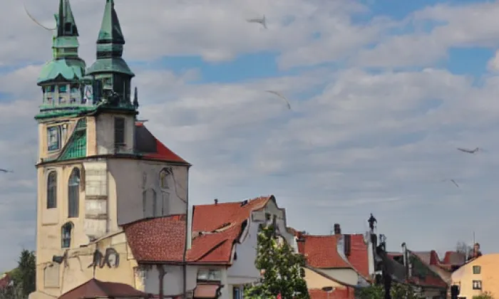 Kostel svaté Kateřiny (Chrudim III) – autumn