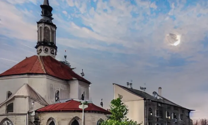 Kostel svaté Kateřiny (Chrudim III) – noc