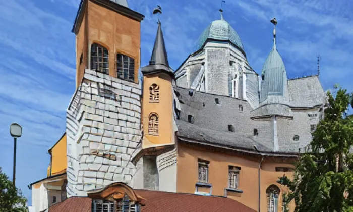 Kostel svaté Kateřiny (Hrabová) – akvarel