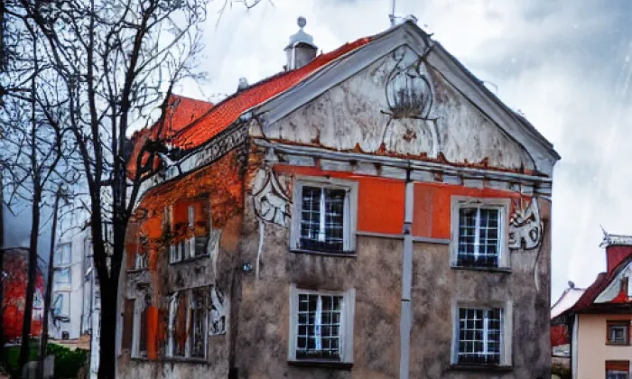 Kostel svaté Kateřiny (Krásno) – autumn