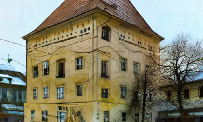 Kostel svaté Kateřiny (Libá) – winter