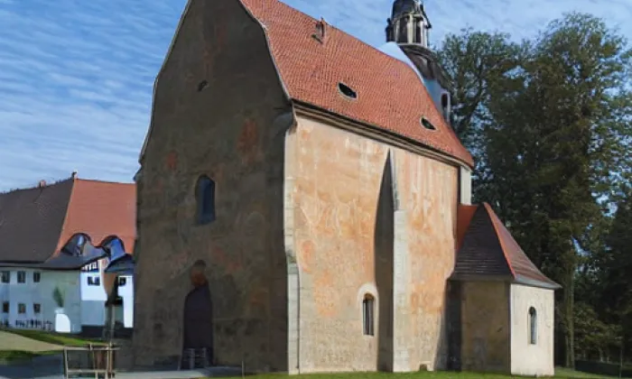 Kostel svaté Kateřiny (Medvědice) – akvarel