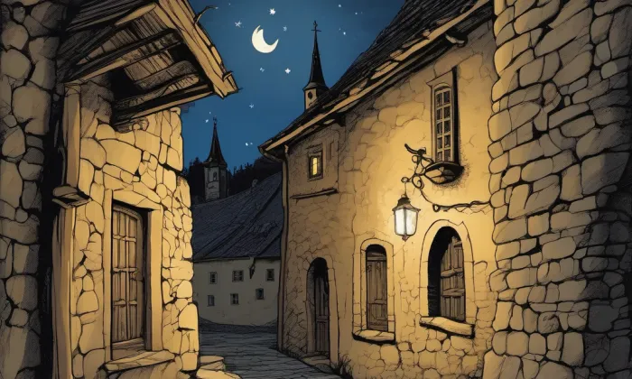 Kostel svaté Kateřiny (Vrbice) – noc