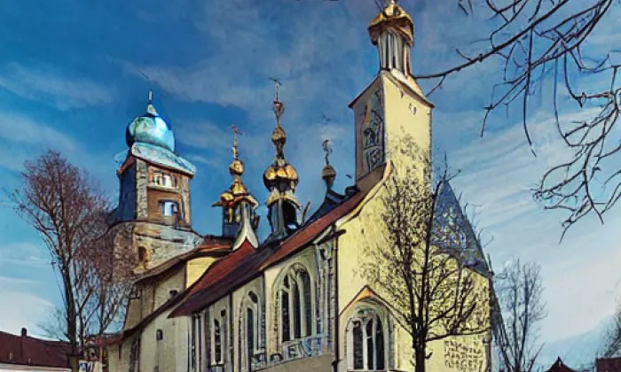 kostel svaté Kateřiny Alexandrijské ve Stráži nad Nisou – iluminace
