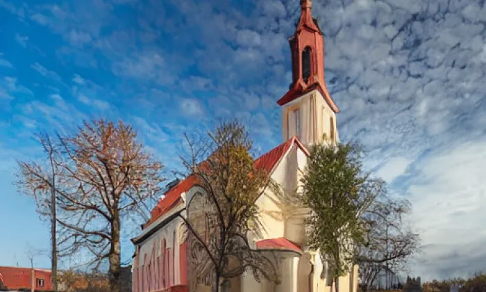kostel svaté Kateřiny Alexandrijské ve Stráži nad Nisou – winter
