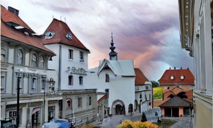 Kostel svaté Ludmily (Litoměřice) – autumn