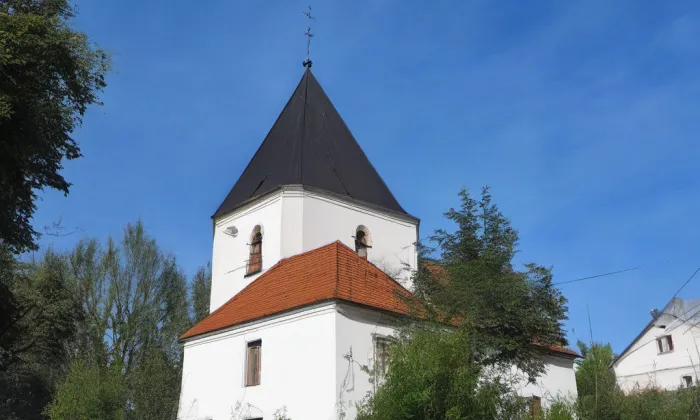 Kostel svaté Máří Magdaleny (Čkyně) – akvarel