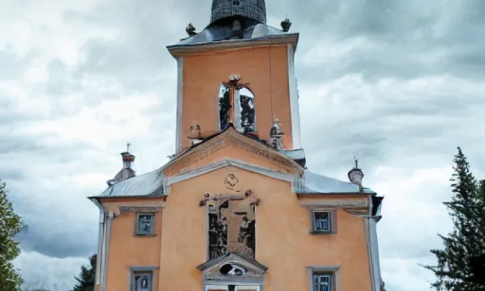Kostel svaté Máří Magdaleny v Krásné Lípě – autumn