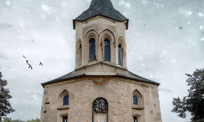 Kostel svaté Máří Magdaleny v Krásné Lípě – noc