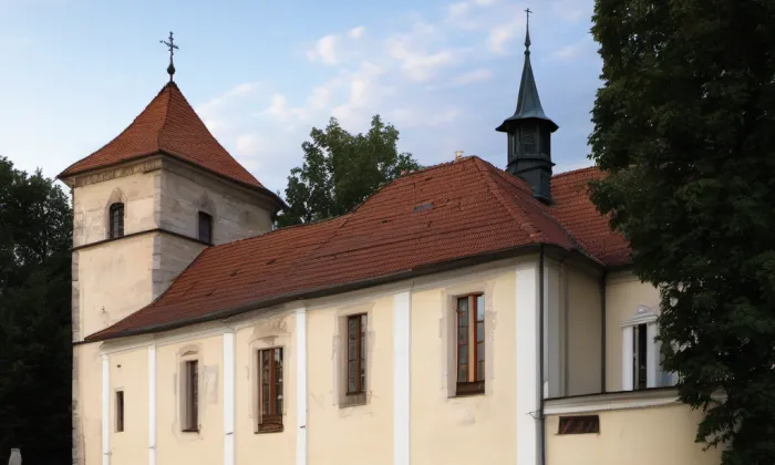 kostel svaté Maří Magdalény (Dolní Cerekev) – noc