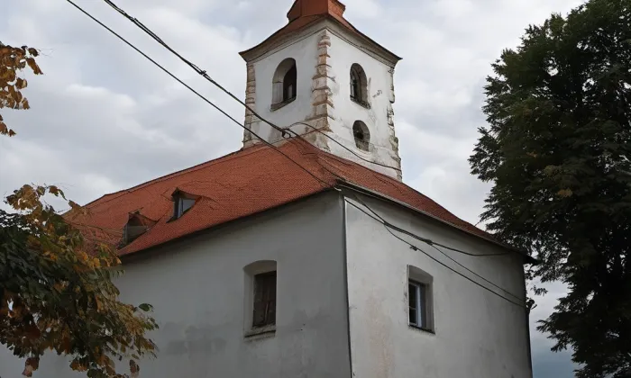 Kostel svaté Maří Magdalény (Malý Bor) – autumn
