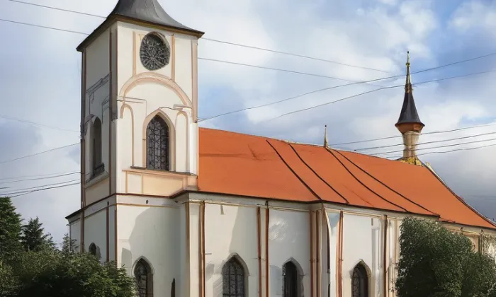 kostel svaté Maří Magdalény v Lázních Bohdaneč – iluminace