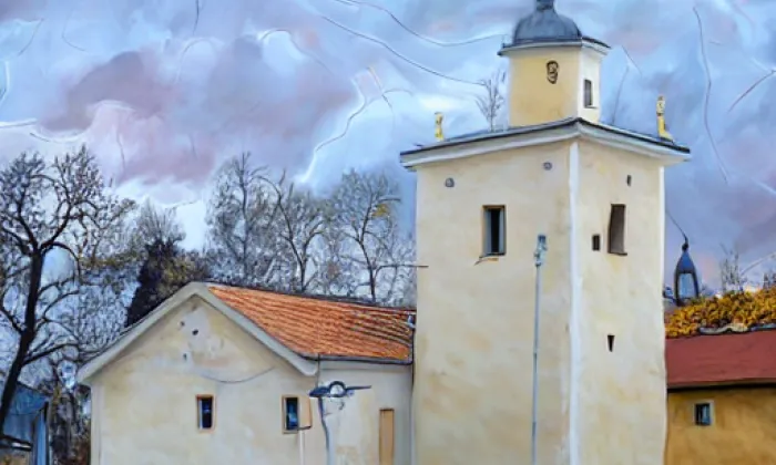 kostel svaté Markéty (Moravské Knínice) – autumn