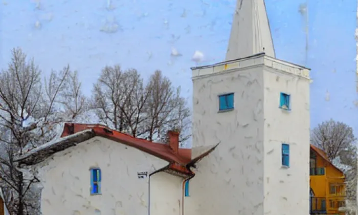 kostel svaté Markéty (Moravské Knínice) – winter