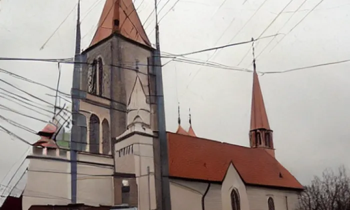 Kostel svaté Markéty (Semonice) – noc