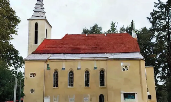 Kostel svaté Markéty (Ves Touškov) – noc