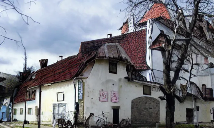 kostel svaté Rodiny (Luhačovice) – autumn