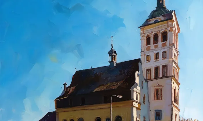 kostel svaté Voršily (Chlumec nad Cidlinou I) – spring